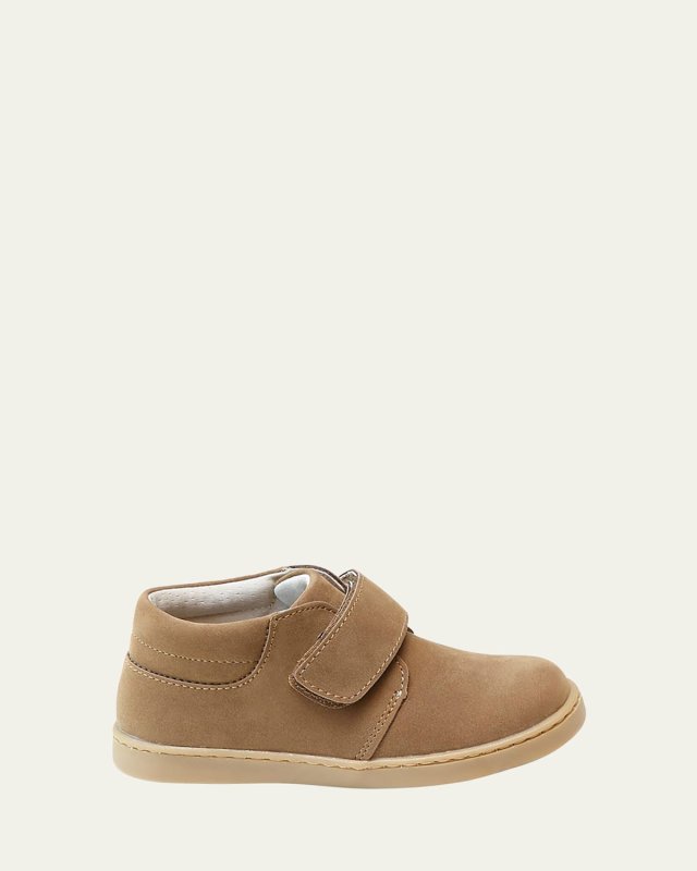 Boy's Parker Grip-Strap Leather Boots, Baby/Toddler/Kids